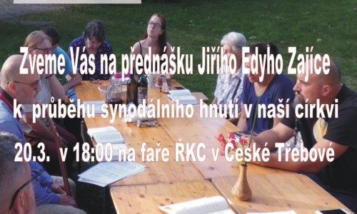 Přednáška Jiřího Zajíce o průběhu synodálního hnutí v naší církvi