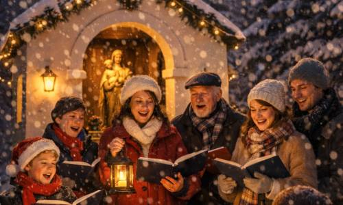 ZPÍVÁNÍ VÁNOČNÍCH KOLED V KAPLI NA LHOTCE